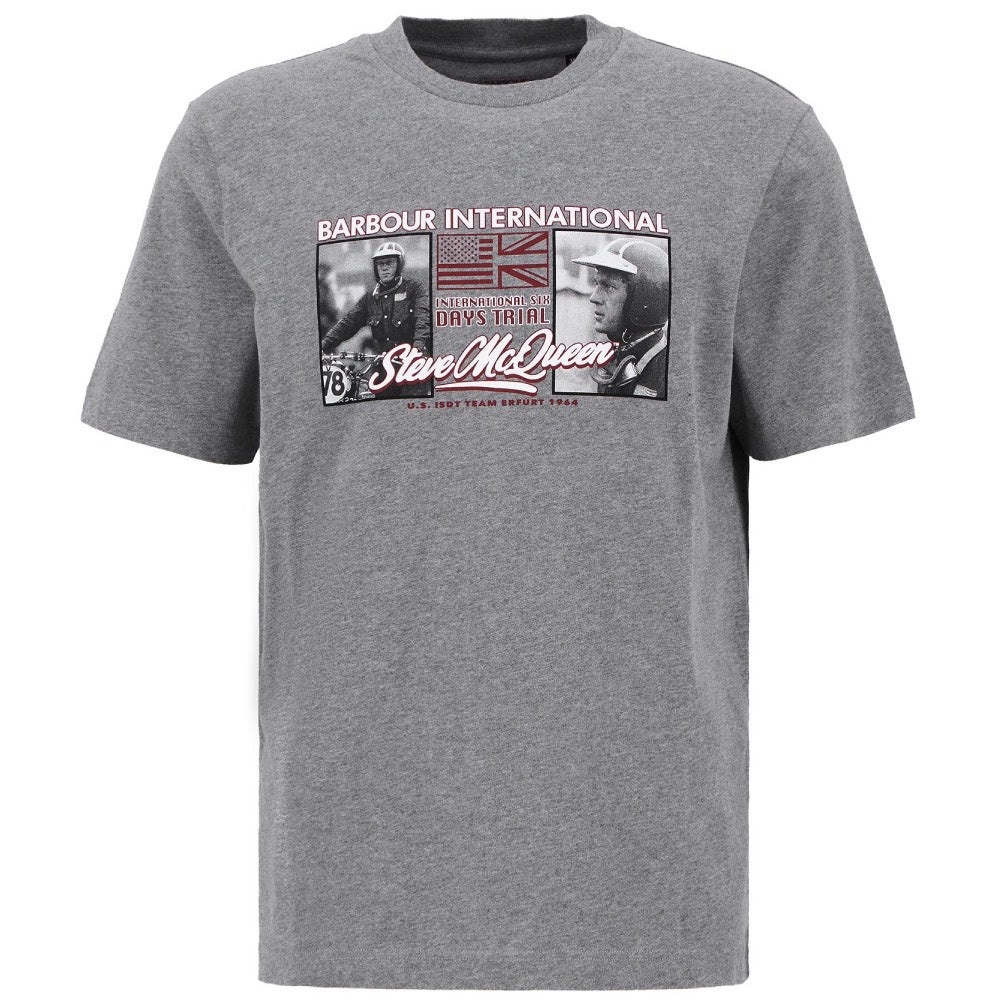 Barbour International Multon T-Shirt Anthracite Marl