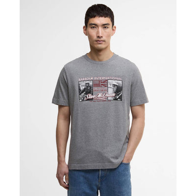 Barbour International Multon T-Shirt Anthracite Marl