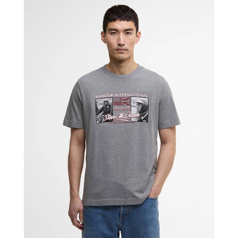 Barbour International Multon T-Shirt Anthracite Marl