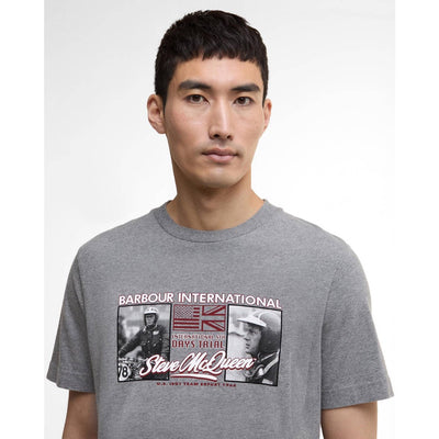 Barbour International Multon T-Shirt Anthracite Marl