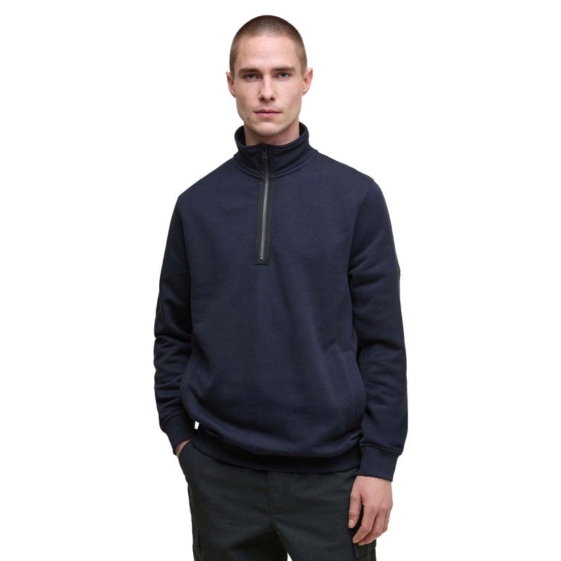 Barbour International Outline Half Zip Sweater Navy