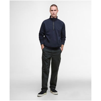 Barbour International Outline Half Zip Sweater Navy
