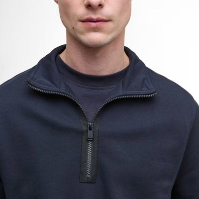 Barbour International Outline Half Zip Sweater Navy