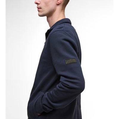 Barbour International Outline Half Zip Sweater Navy