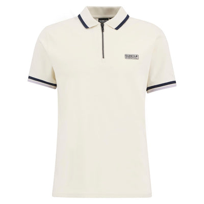 Barbour International Panter Interlock Polo Whisper White