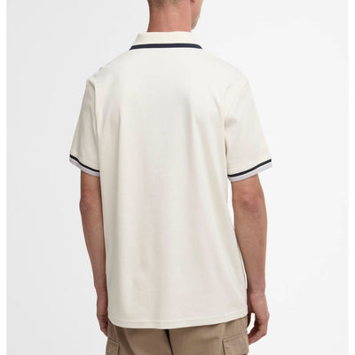 Barbour International Panter Interlock Polo Whisper White