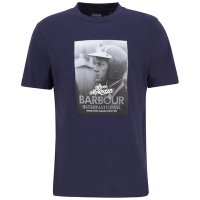 Barbour International Port T-Shirt Royal Blue