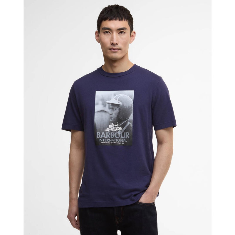 Barbour International Port T-Shirt Royal Blue