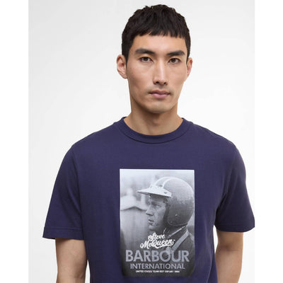 Barbour International Port T-Shirt Royal Blue