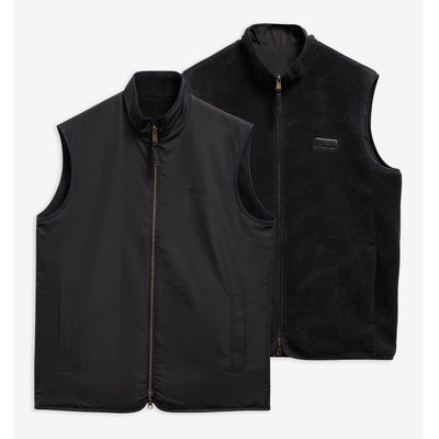 Barbour International Reversible Fleece Gilet Black