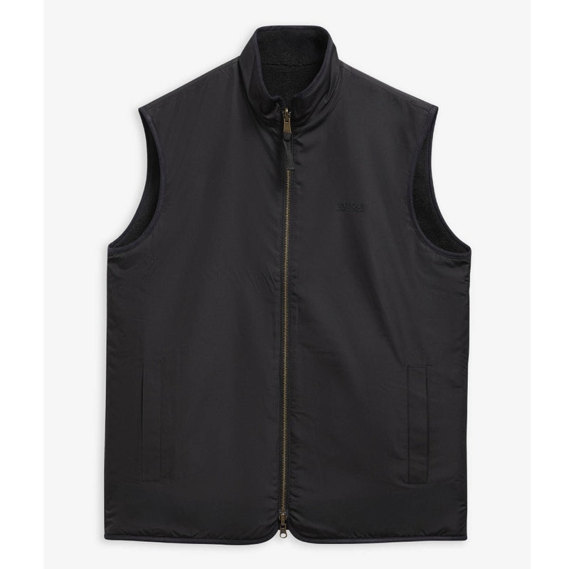 Barbour International Reversible Fleece Gilet Black