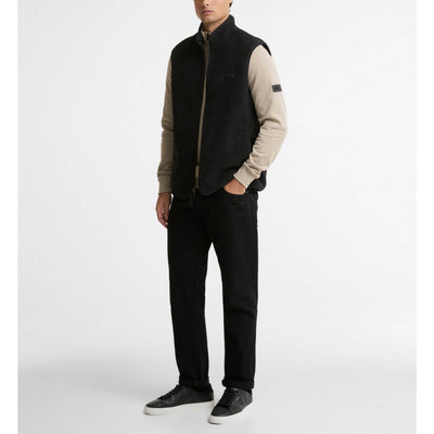 Barbour International Reversible Fleece Gilet Black
