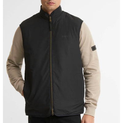 Barbour International Reversible Fleece Gilet Black