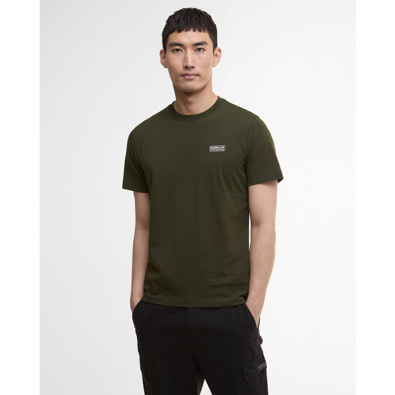 Barbour International Small Logo T-Shirt Sage and White