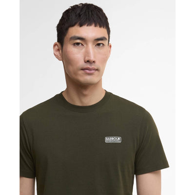 Barbour International Small Logo T-Shirt Sage and White