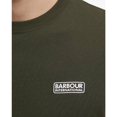 Barbour International Small Logo T-Shirt Sage and White