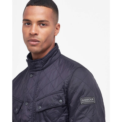 Barbour International Tourer Ariel Quilted Jacket Navy