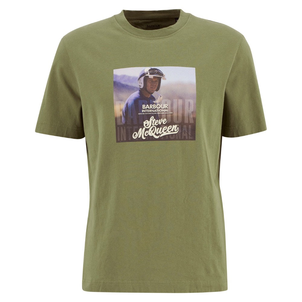 Barbour International Walde Graphic T-Shirt Olvine