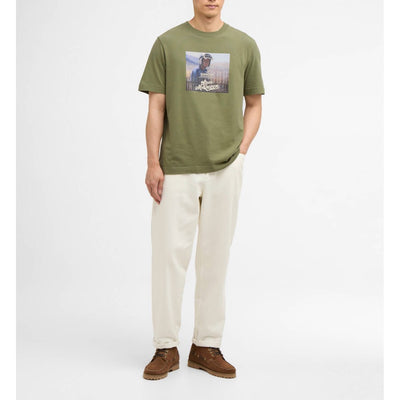 Barbour International Walde Graphic T-Shirt Olvine