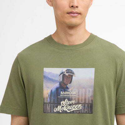 Barbour International Walde Graphic T-Shirt Olvine