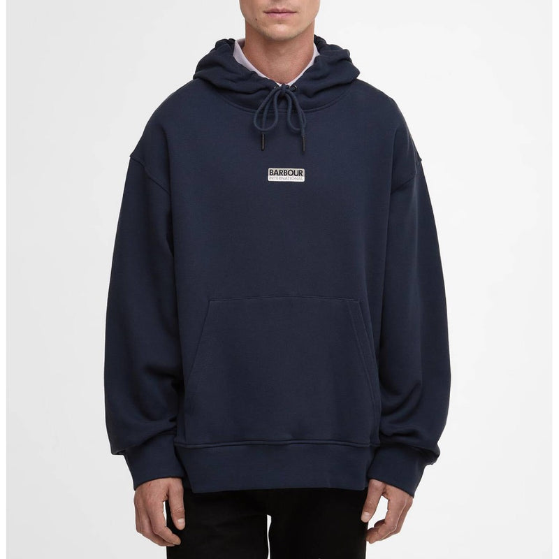 Barbour International Oversized Wendell Hoodie Navy