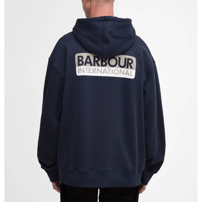 Barbour International Oversized Wendell Hoodie Navy