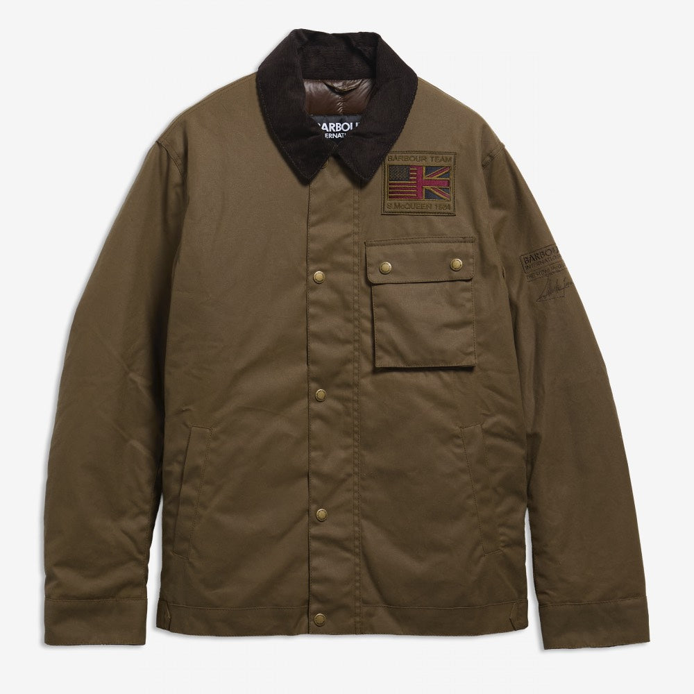 Barbour International Steve McQeen Workers Wax Jacket Sand