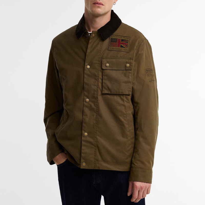 Barbour International Steve McQeen Workers Wax Jacket Sand