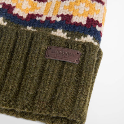 Barbour Men's Kane Beanie & Gloves Gift Set Dark Olive