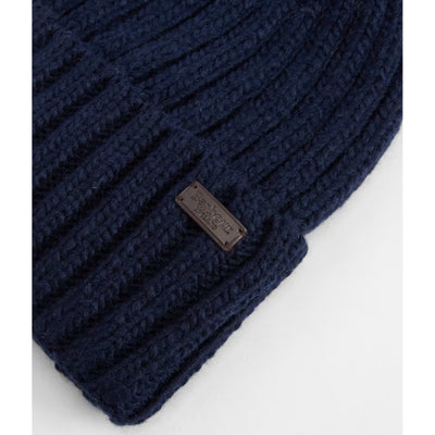 Barbour Kelson Pom Beanie Navy