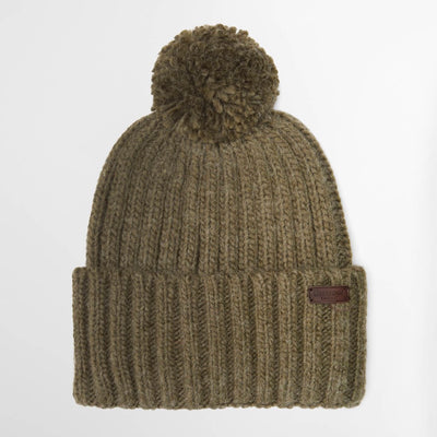 Barbour Kelson Pom Beanie Olive