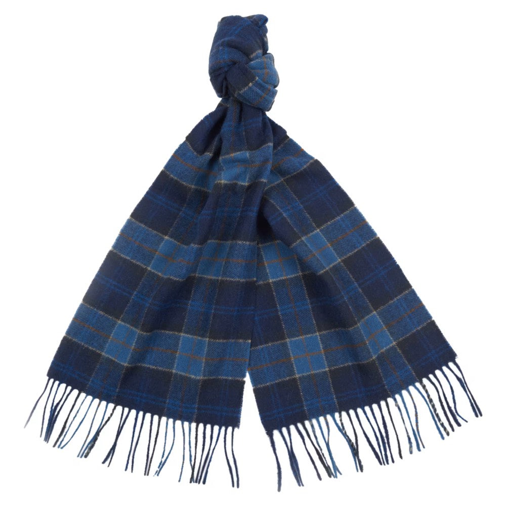 Barbour Tartan Lambswool Scarf Midnight Tartan