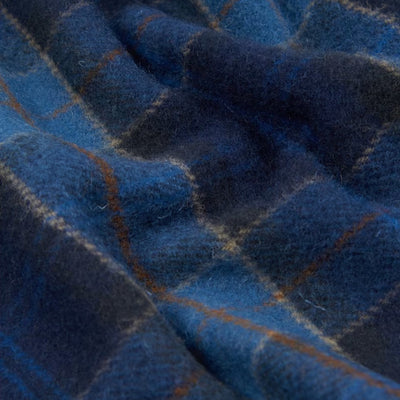 Barbour Tartan Lambswool Scarf Midnight Tartan