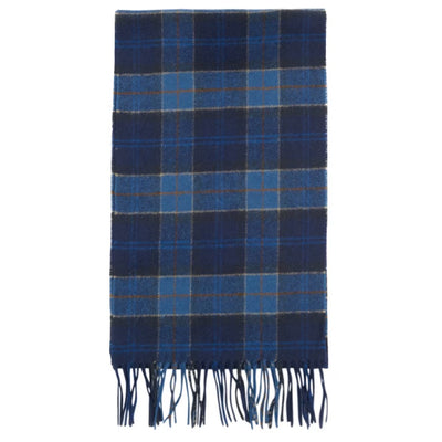 Barbour Tartan Lambswool Scarf Midnight Tartan