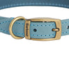 Barbour Leather Dog Collar Blue
