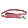Barbour Leather Dog Lead Pink