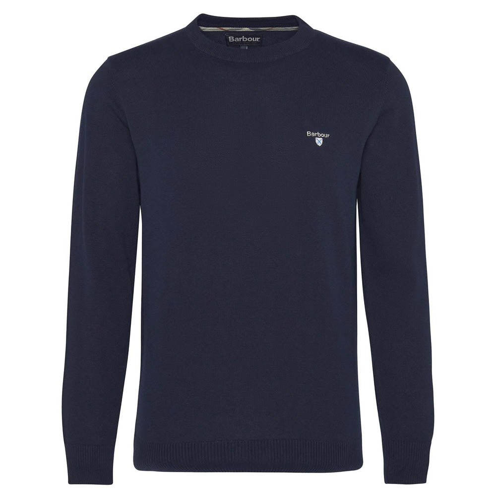 Barbour Lingwood Compact Cotton Crew Sweater Navy