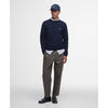 Barbour Lingwood Compact Cotton Crew Sweater Navy