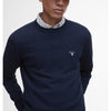 Barbour Lingwood Compact Cotton Crew Sweater Navy
