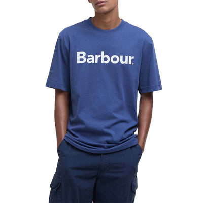 Barbour Logo Relaxed T-Shirt Oceana Blue