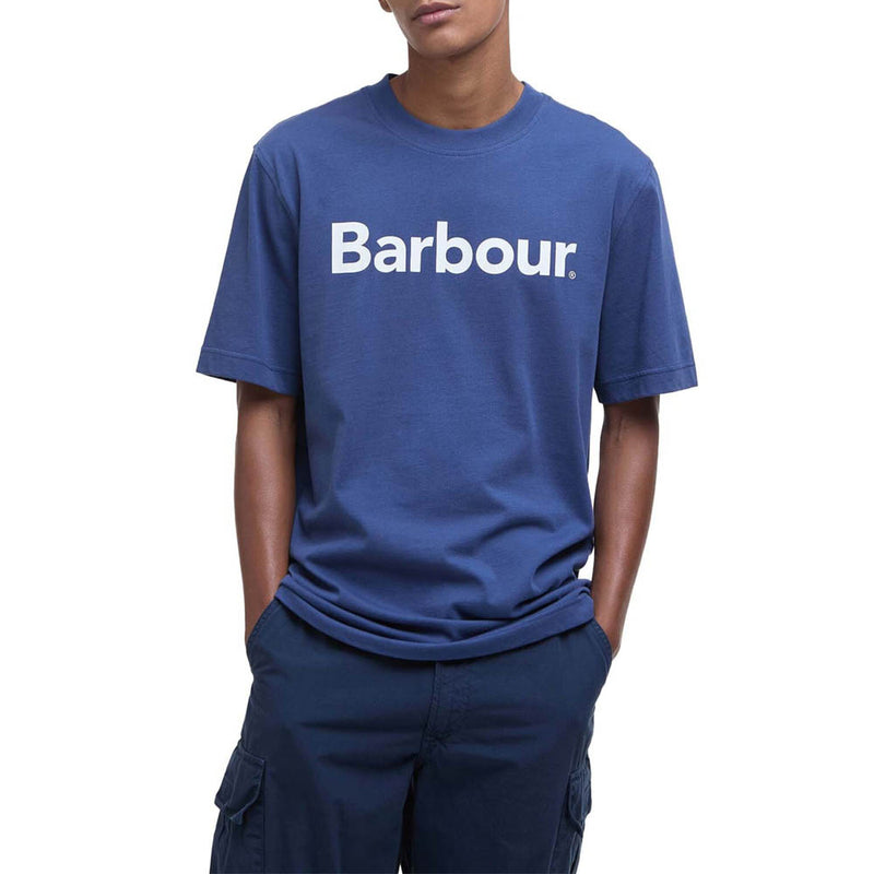 Barbour Logo Relaxed T-Shirt Oceana Blue
