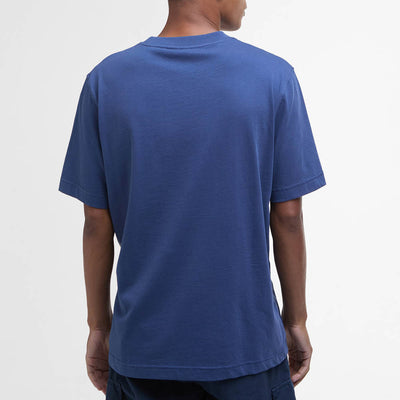 Barbour Logo Relaxed T-Shirt Oceana Blue