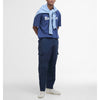 Barbour Logo Relaxed T-Shirt Oceana Blue