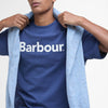 Barbour Logo Relaxed T-Shirt Oceana Blue