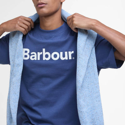 Barbour Logo Relaxed T-Shirt Oceana Blue