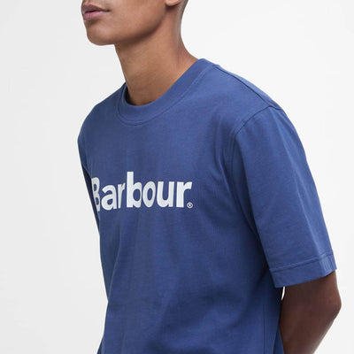 Barbour Logo Relaxed T-Shirt Oceana Blue