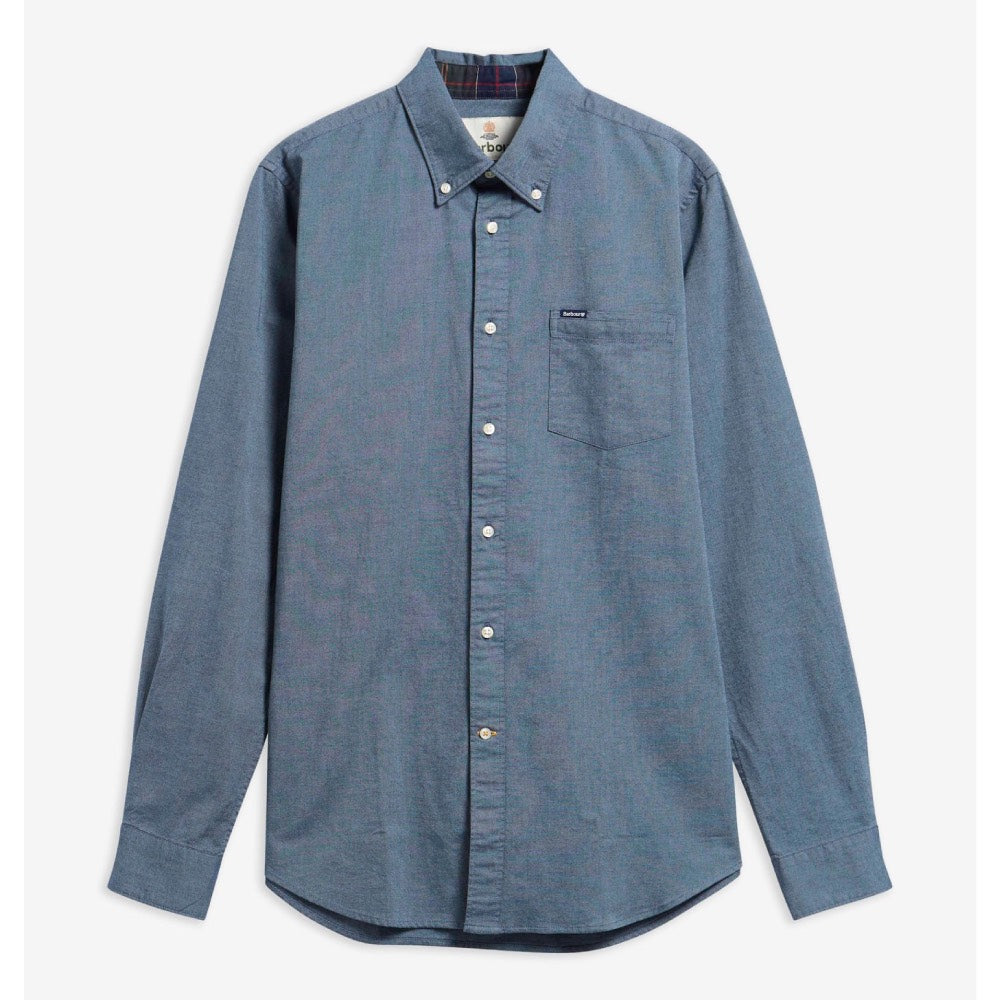Barbour Marsden Tailored Long-Sleeved Shirt Tarn Blue