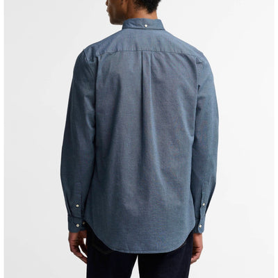Barbour Marsden Tailored Long-Sleeved Shirt Tarn Blue