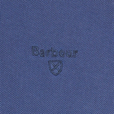 Barbour Mens Washed Sports Polo Shirt Navy