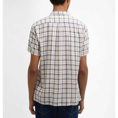 Barbour Midfield Tartan Regular Short Sleeved Shirt Oban Mist Tartan